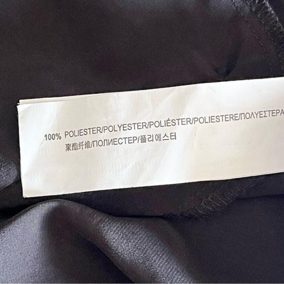 Zara Basic Black Plunge Neck Ankle Zip Harem Jumpsuit Size S - Picture 13 of 15